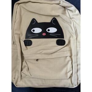 Peeping Black Cat Backpack - Sleepyville Critters -NWT